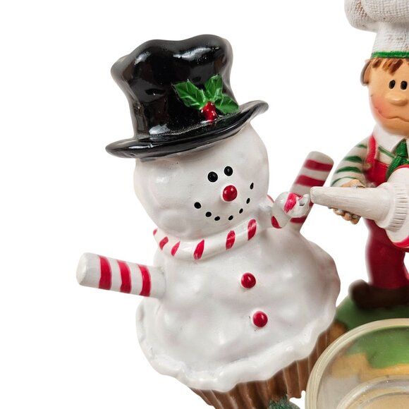 Yankee Candle Pastry Elf Snowman Cupcake Tea Light Holder Christmas Decor - Picture 4 of 10